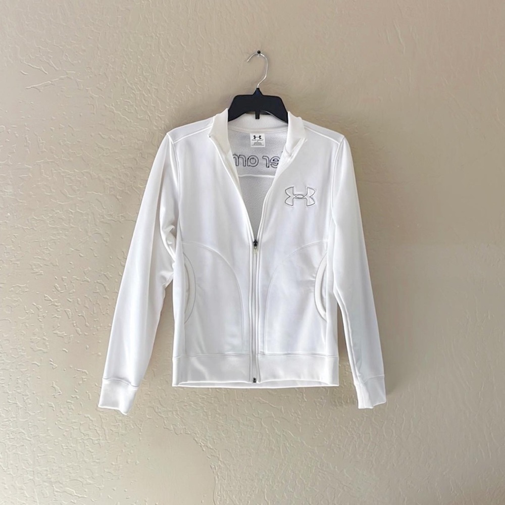White Under Armour Zipup Jacket